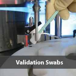 Validation swabs validation in action, in our headquarter in Europe